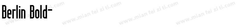 Berlin Bold字体转换